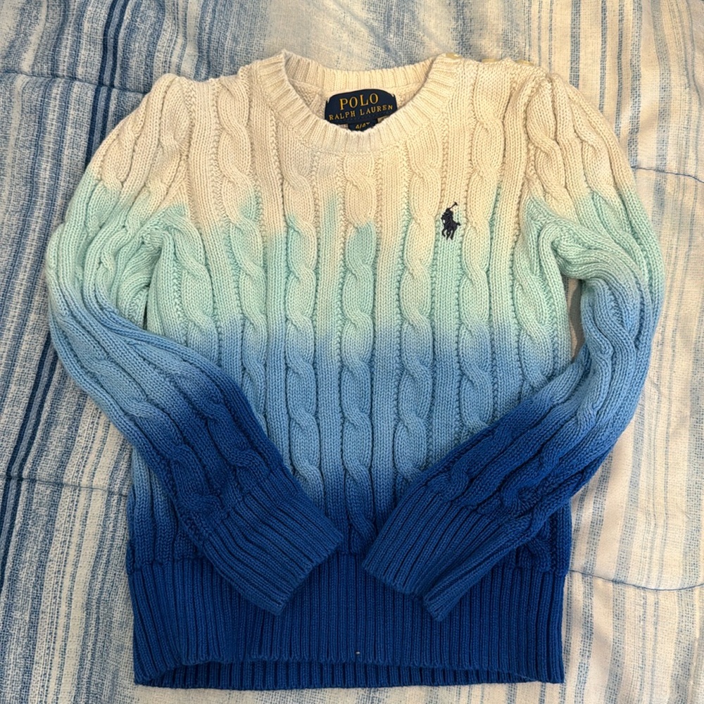 Ombré Blue Ralph Lauren Toddler Sweater